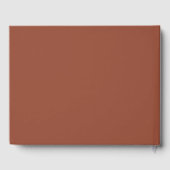 Bohemische Terracotta-Hochzeit Gästebuch (Rückseite)