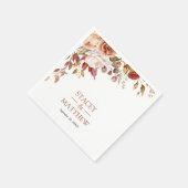 Bohemische Terracotta-Hochzeit Serviette (Ecke)