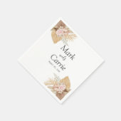 Bohemische Terracotta-Hochzeit Serviette (Ecke)