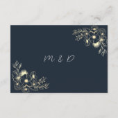 Bohemische Terracotta Hochzeiten Details Begleitkarte (Rückseite)