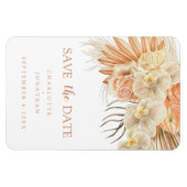 Bohemische Terracotta Wedding Save the Date Magnet (Horizontal)
