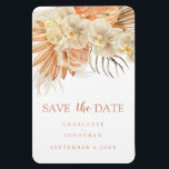 Bohemische Terracotta Wedding Save the Date Magnet<br><div class="desc">Bohemische Terracotta Wedding Save the Date Magnet</div>