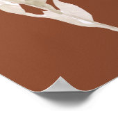 Bohemische Terracotta Wedding Willkommenszeichen Poster (Ecke)