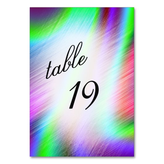 Bohemische Tischnummer (Rückseite)