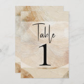 Bohemische Tischnummer eines luftneutralen natürli (Vorne/Hinten)