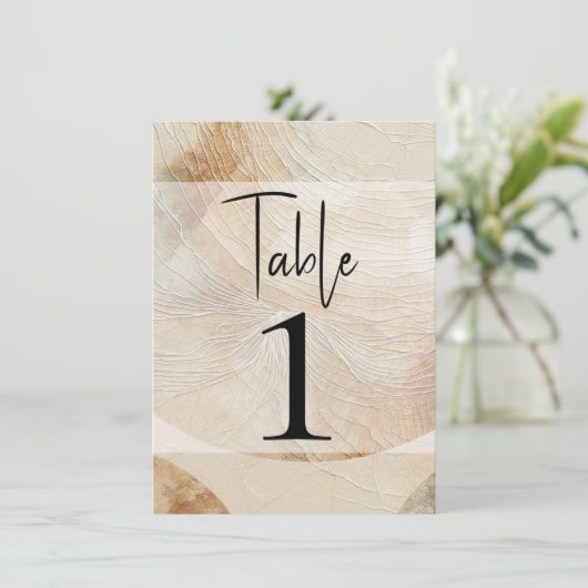 Bohemische Tischnummer eines luftneutralen natürli (Stehend Vorderseite)