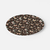 Bohemische Träume von Schmetterlingen und Blume au Pappteller (Schrägansicht)