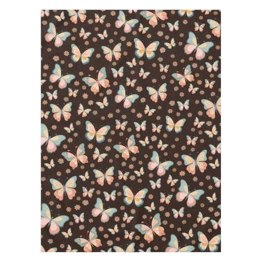 Bohemische Träume von Schmetterlingen und Blume au Tischdecke (Vorderseite)