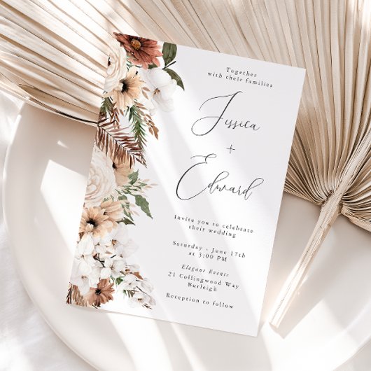 Bohemische Traumhochzeit Einladung