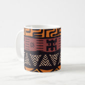 Bohemische Tribal Geometrie Kaffeetasse (Vorderseite Links)