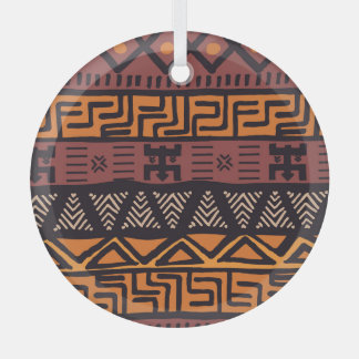 Bohemische Tribal Geometrie Ornament Aus Glas