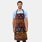 Bohemische Tribal Geometrie Schürze (Getragen)