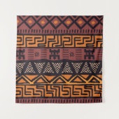 Bohemische Tribal Geometrie Wandteppich (Vorderseite)