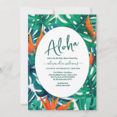 Bohemische tropische Babydusche Einladung (Vorderseite)