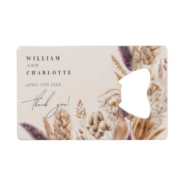 Bohemische tropische Blume Foto Gastgeschenke Hoch Geldbeutel Flaschenöffner