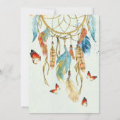 Bohemische Ureinwohner-Traum-Fänger-Baby-Dusche Einladung (Rückseite)