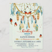 Bohemische Ureinwohner-Traum-Fänger-Baby-Dusche Einladung (Vorne/Hinten)