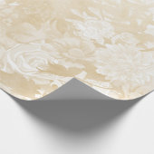 Bohemische Vintage Blume und Shabby Chic Geschenkpapier (Ecke)