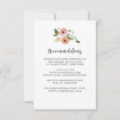 Bohemische Vintage blumengeschmückte Hochzeitkarte Einladung (Vorderseite)