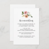 Bohemische Vintage blumengeschmückte Hochzeitkarte Einladung (Vorne/Hinten)