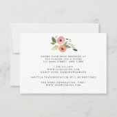 Bohemische Vintage Blumenzettel Einladung (Vorderseite)