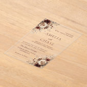 Bohemische Vintage Blütenzeit Acryleinladungen (Ablage )