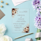 Bohemische Vintage Blütenzeit Acryleinladungen (In Situ (Hochzeit))