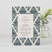 Bohemische Vintage Einladung zur Hochzeit (Stehend Vorderseite)