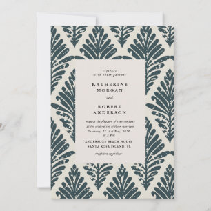 Bohemische Vintage Einladung zur Hochzeit
