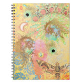 Bohemische Vintage Kunst einzigartig Hippie Pasta Notizblock (Vorderseite)