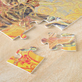 Bohemische Vintage Kunst einzigartig Hippie Pasta Puzzle (Seite)