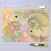 Bohemische Vintage Kunst einzigartig Hippie Pasta Seidenpapier (Handwerk)