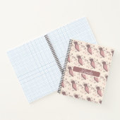 Bohemische Vögel Mute Pink Name Journal Notizblock (Innenseite)