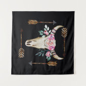 Bohemische Wasserfarben des Hirsches Wandteppich (Vorderseite (Horizontal))