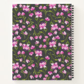 Bohemische Wasserfarben Florals - Rosa und Grau Notizblock (Rückseite)