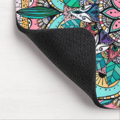 Bohemische Wasserfarbenflorale Mandala Mousepad (Ecke)