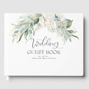 Bohemische Wasserfarbenwelt und Goldhochzeit Gästebuch