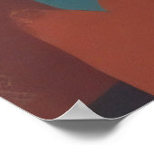 Bohemische weibliche Illustration Poster (Ecke)