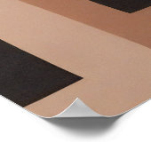 Bohemische weibliche Illustration Poster (Ecke)