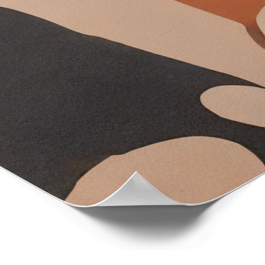 Bohemische weibliche Illustration Poster (Ecke)