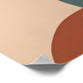 Bohemische weibliche Illustration Poster (Ecke)