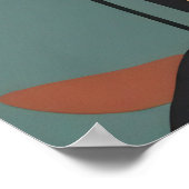 Bohemische weibliche Illustration Poster (Ecke)