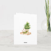 Bohemische Weihnachtskomposition Feiertagskarte (Rückseite)