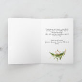 Bohemische Weihnachtskomposition Feiertagskarte (Innenseite)