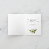 Bohemische Weihnachtskomposition Feiertagskarte (Innenseite)