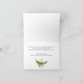 Bohemische Weihnachtskomposition Feiertagskarte (Innenseite)