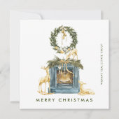 Bohemische Weihnachtskomposition Unternehmensgrüße Feiertagskarte (Vorderseite)