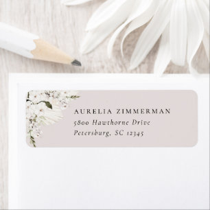 Bohemische weiße Floranschrift