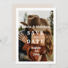 Bohemische Western-Hochzeit Save The Date