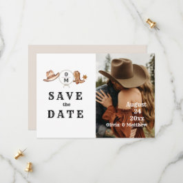 Bohemische Western-Hochzeit Save The Date